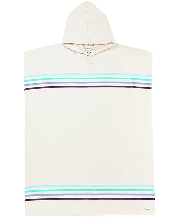 Border Classic Stripe Poncho - Aqua