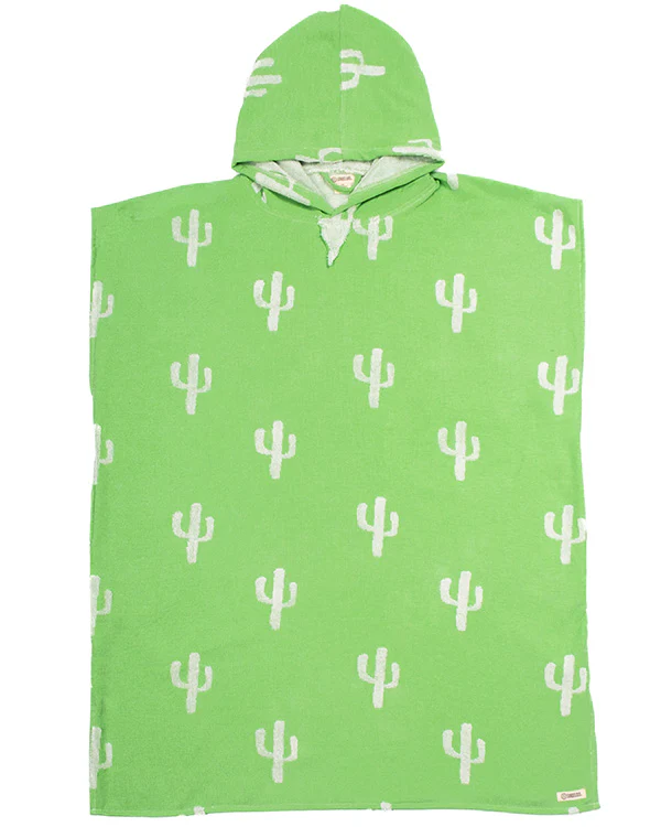 Cactus Hooded Poncho