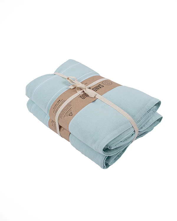 Classic Fringeless XL Bath Bundle 2 Pack - Seaglass - Image 9