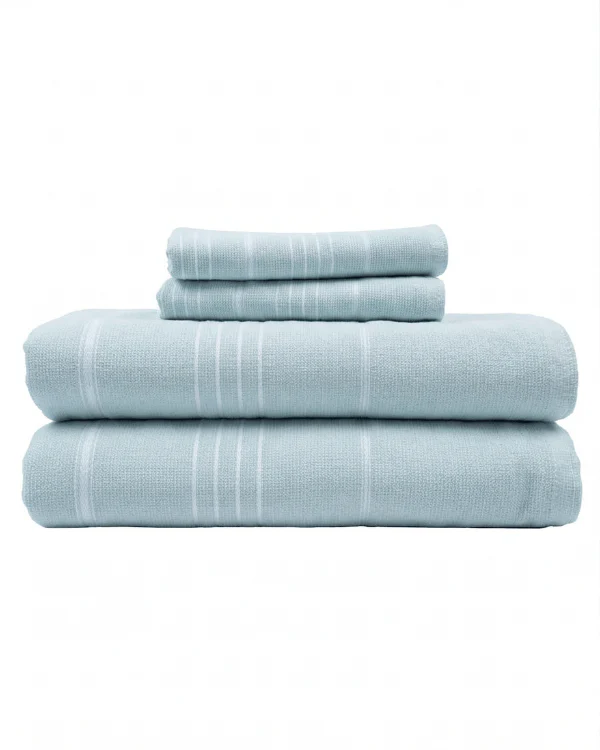 Classic Fringeless XL Bath Bundle - Seaglass