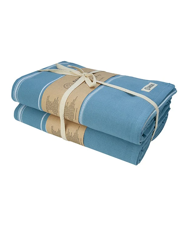 Classic Fringeless XL Bath Bundle - Slate Blue - 2 Pack - Image 4