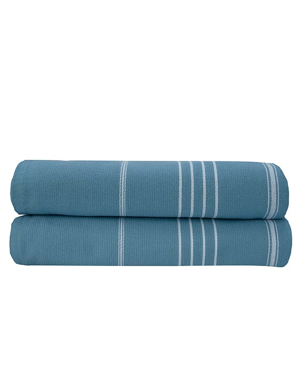 Classic Fringeless XL Bath Bundle - Slate Blue - 2 Pack - Image 5