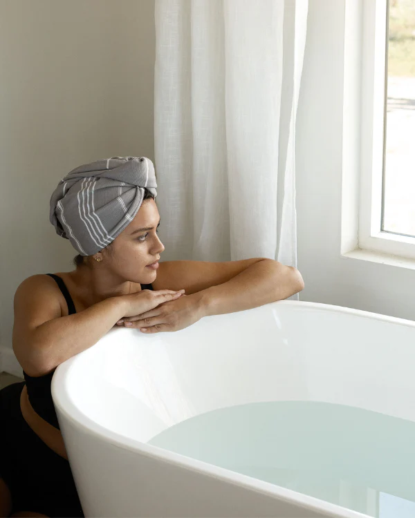 Classic Hair Towel - Grey - Image 4