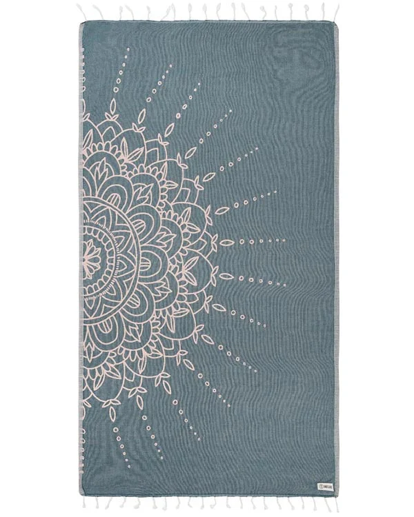 Flower Mandala Ocean Teal