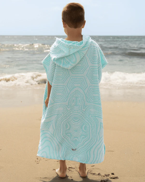 Geo Turtle Hooded Poncho Youth - Image 2