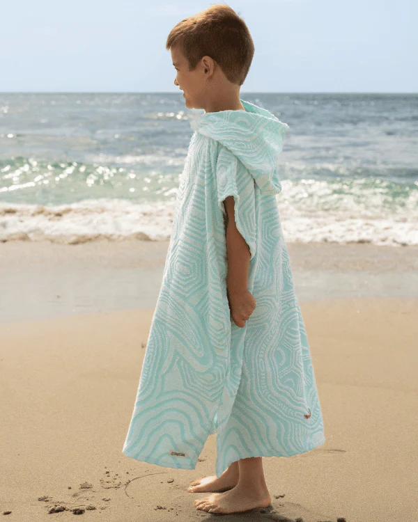 Geo Turtle Hooded Poncho Youth - Image 3