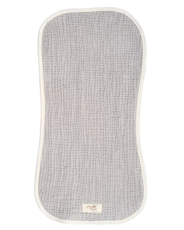 Little Fishies Gauze Burping Cloth Bundle - 3 Pack - Sage / Grey / Navy - Image 6