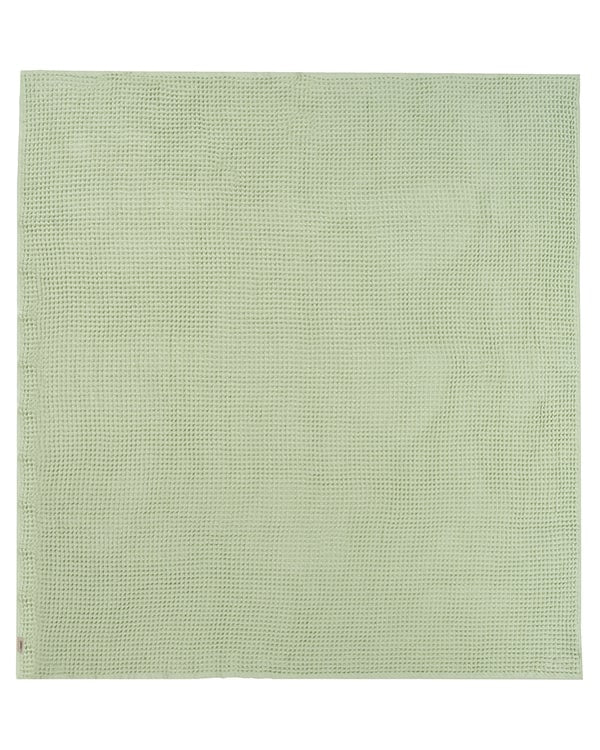 Little Fishies Waffle Blanket - Sage - Image 4