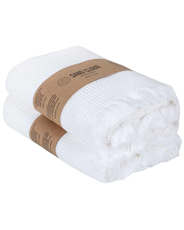 Micro Waffle XL Bath Bundle - 2 Pack - Ivory