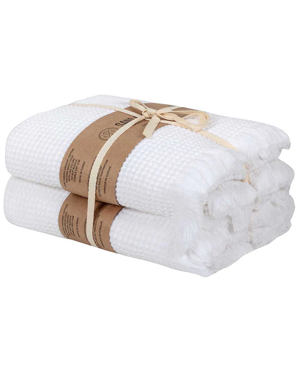 Micro Waffle XL Bath Bundle - 2 Pack - Ivory - Image 9