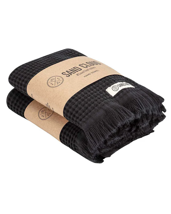 Micro Waffle Hand Bath Bundle - 2 Pack - Black - Image 2