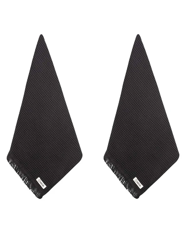 Micro Waffle Hand Bath Bundle - 2 Pack - Black - Image 5