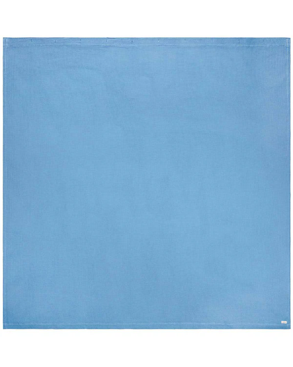 Micro Waffle Shower Curtain - Slate Blue