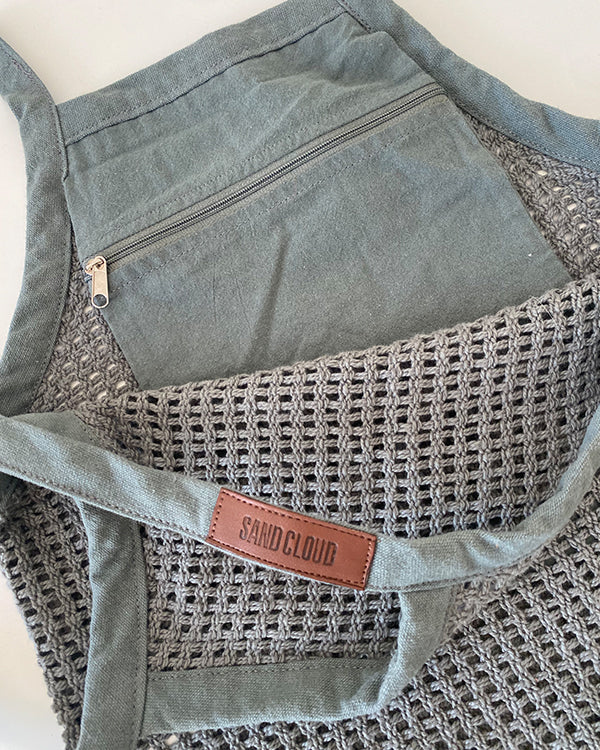 Net Market Bag Grey - Image 2