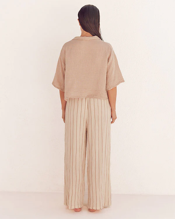 Sagar Gauze Crop Shirt - Pant Set - Image 10