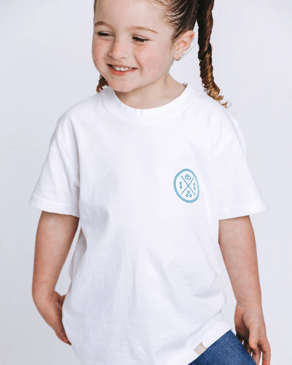 SC Whale Tail Kids Tee - White - Image 2