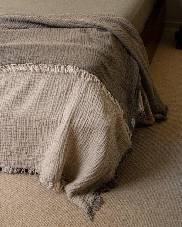 Senna Melange PARTY BLANKETâ„¢ Beige- Queen - Image 2