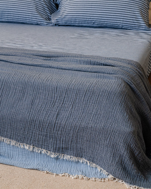Senna Melange PARTY BLANKET™ Indigo - King - Image 2