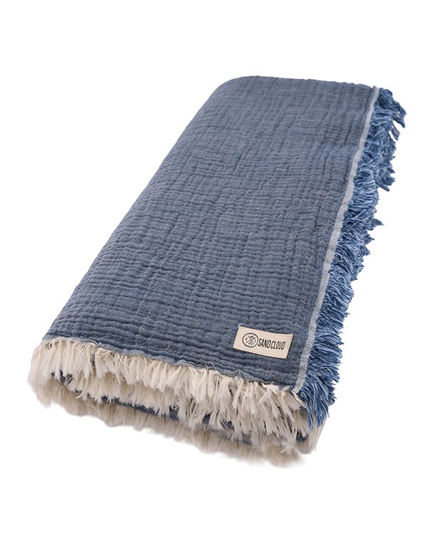 Senna Melange PARTY BLANKET™ Indigo - King - Image 9