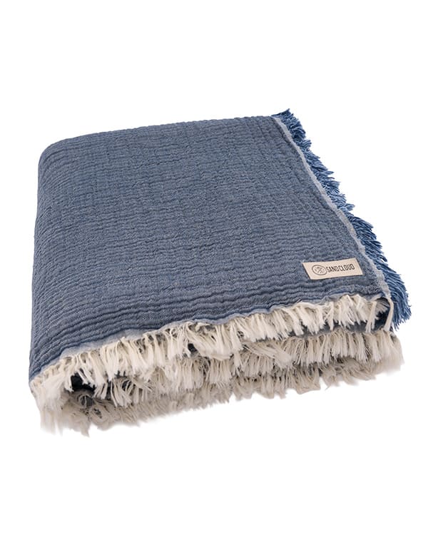 Senna Melange PARTY BLANKET™ Indigo - Queen - Image 5