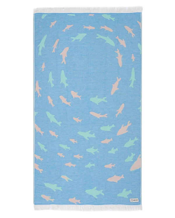 Swirl Shark Kids Towel