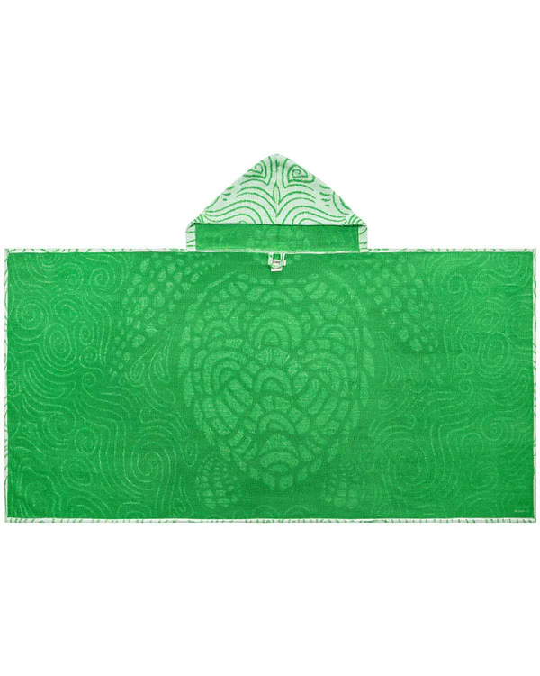 Swirl Turtle Hooded Kids Bath Towel - Image 4