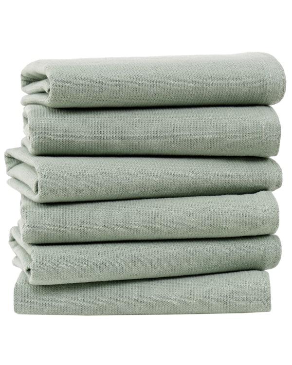 Terra Bath Washcloth Bundle - 6 Pack - Sage - Image 2