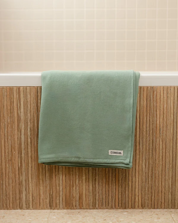 Terra Fringeless XL Bath Bundle 2 Pack - Sage - Image 2