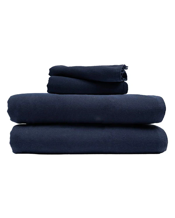 Terra Fringeless XL Bath Bundle - Navy