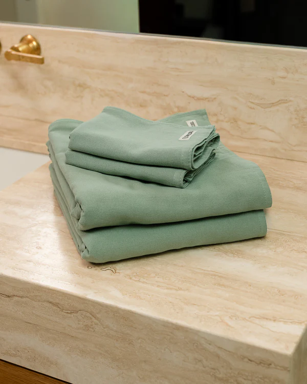 Terra Fringeless XL Bath Bundle - Sage - Image 4