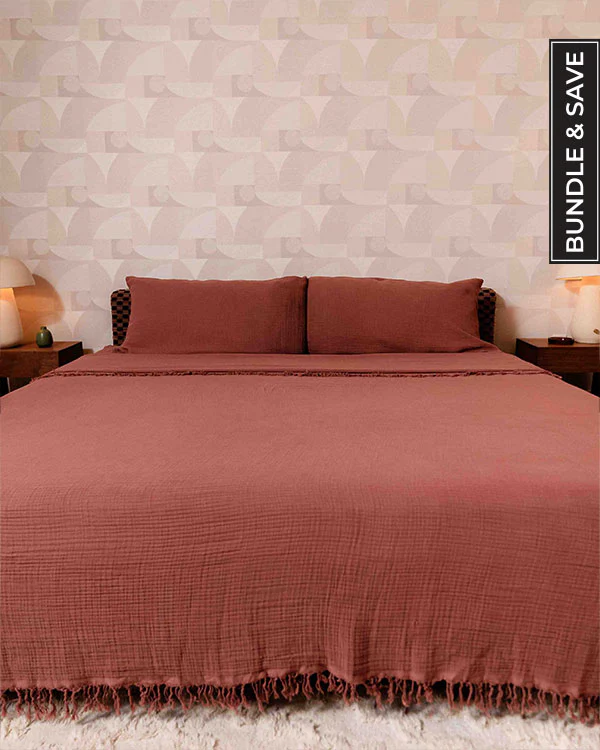 Terracotta Bedding Set - King